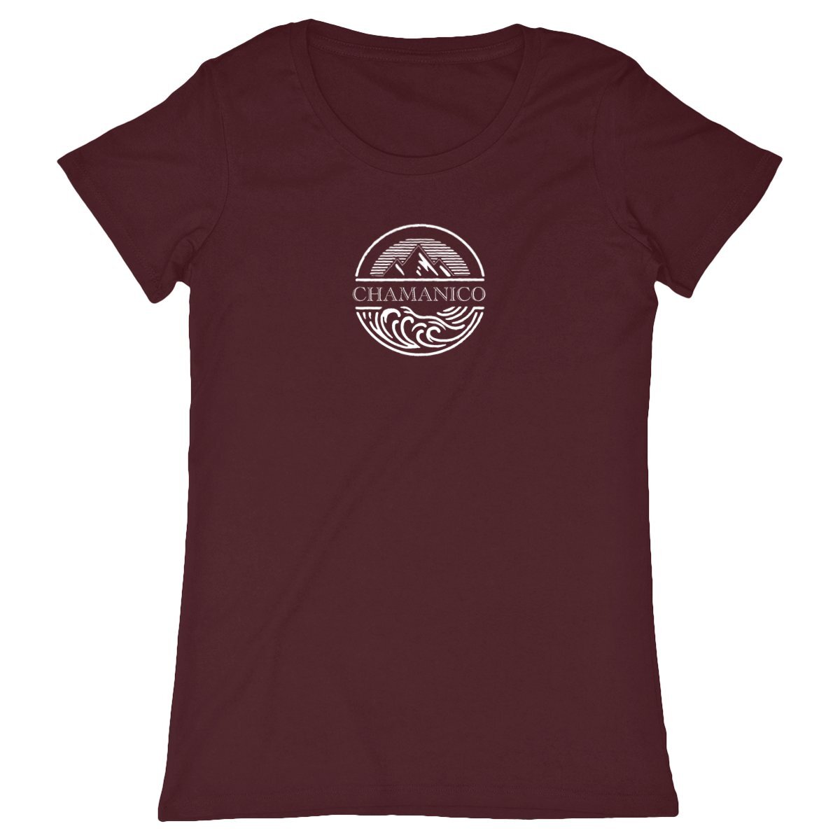 T-shirt Femme Chamanico blanc. 100% coton en conversion biologique