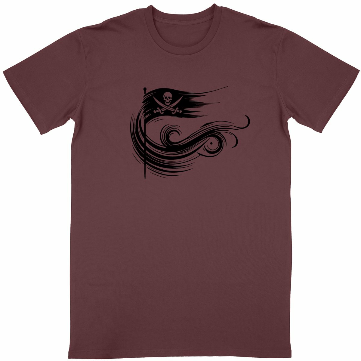 T-shirt Unisexe Liberté Pirate. 100% coton en conversion biologique