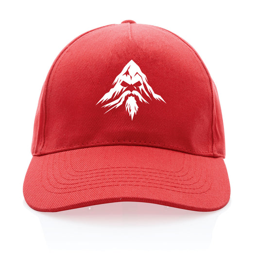 Casquette 100% recyclée noire avec logo Montagne Des Ancêtres