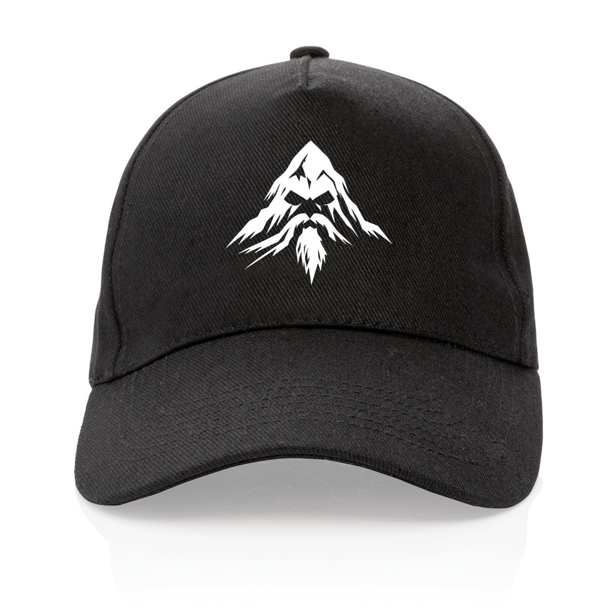 Casquette 100% recyclée noire avec logo Montagne Des Ancêtres