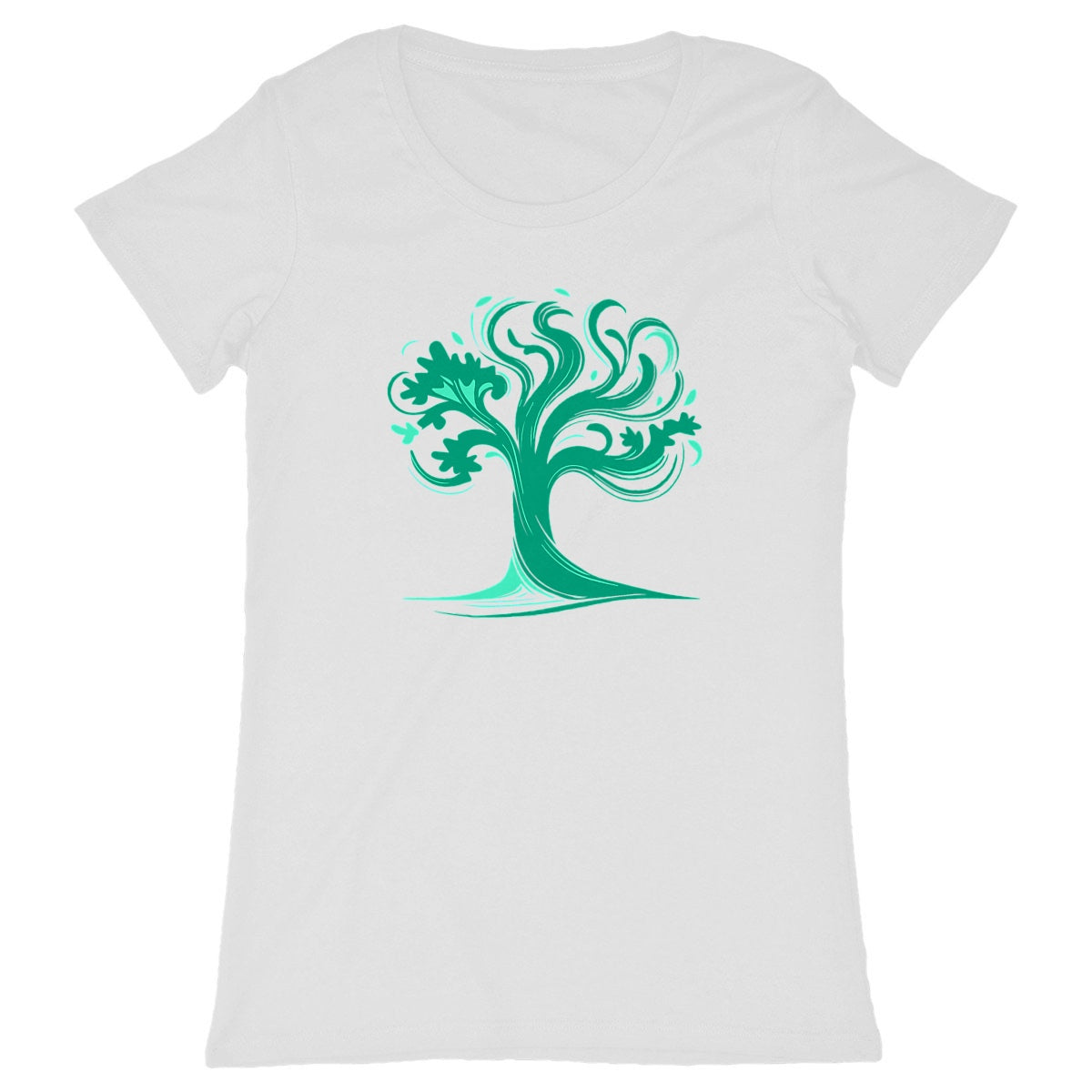 T-shirt Femme Force Tranquille . 100% coton en conversion biologique