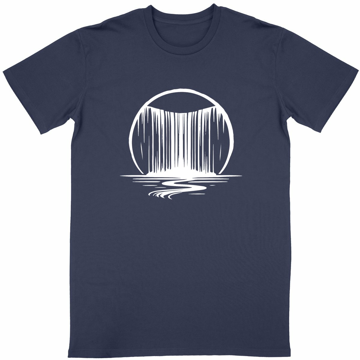 T-shirt Unisexe Cascade Infinie. 100% coton en conversion biologique