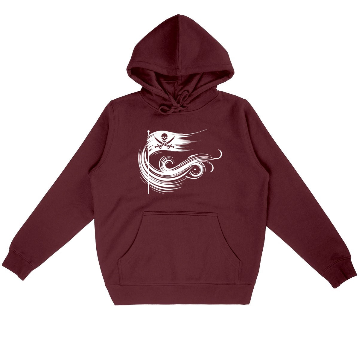 Sweat à capuche Unisexe Premium Liberté Pirate blanc