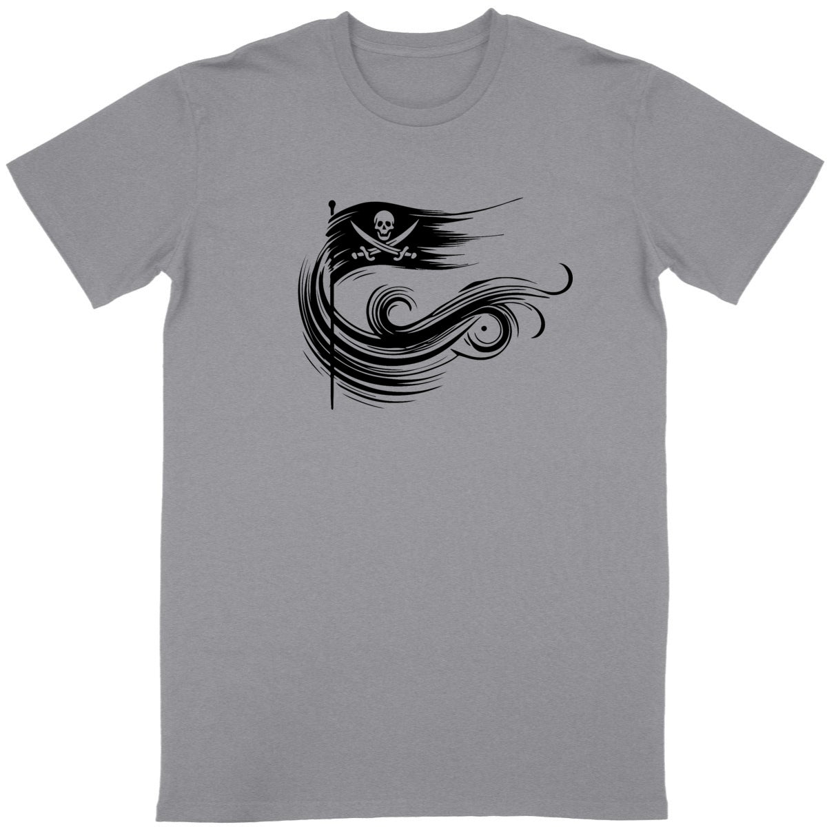 T-shirt Unisexe Liberté Pirate. 100% coton en conversion biologique