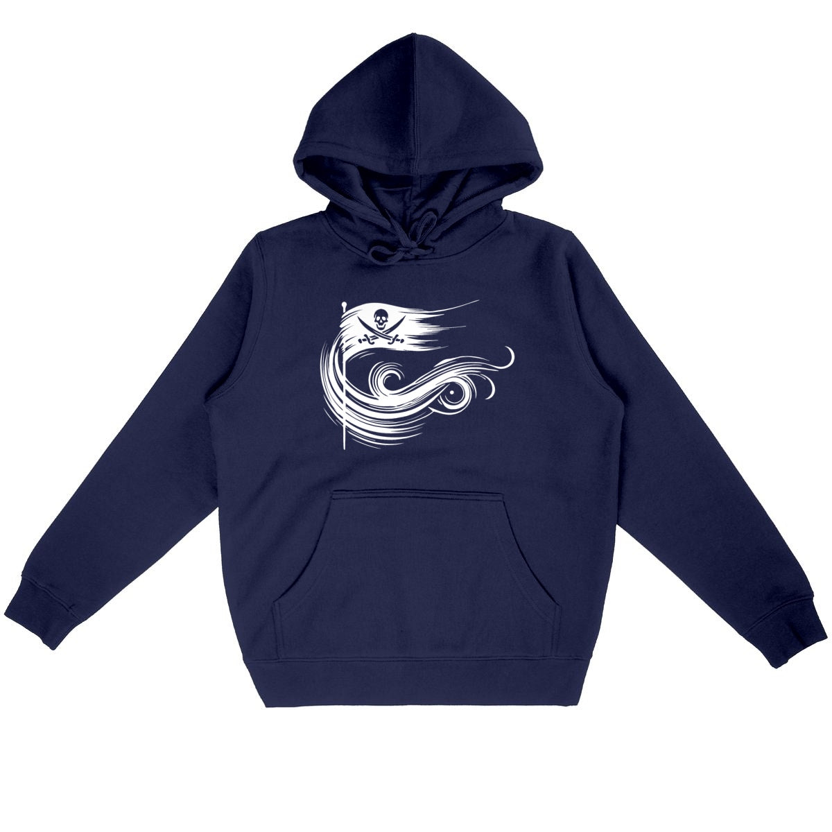 Sweat à capuche Unisexe Premium Liberté Pirate blanc