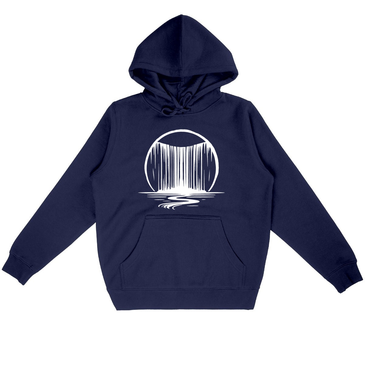 Sweat à capuche Unisexe Premium Cascade Infinie