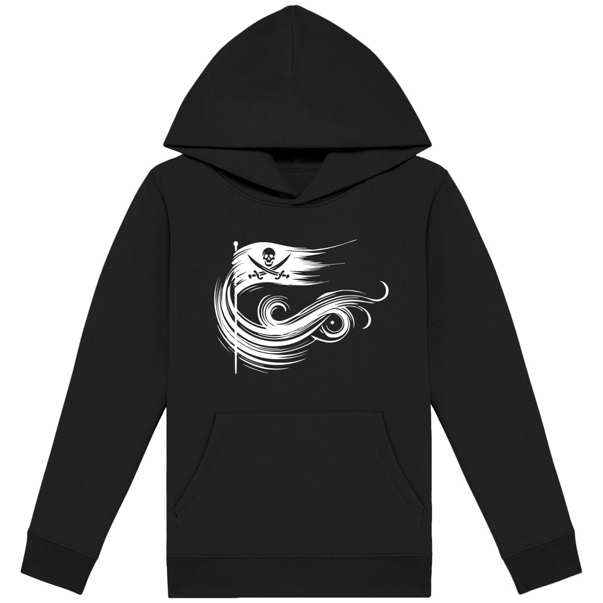 Sweat à capuche Enfant Liberté Pirate blanc - Premium