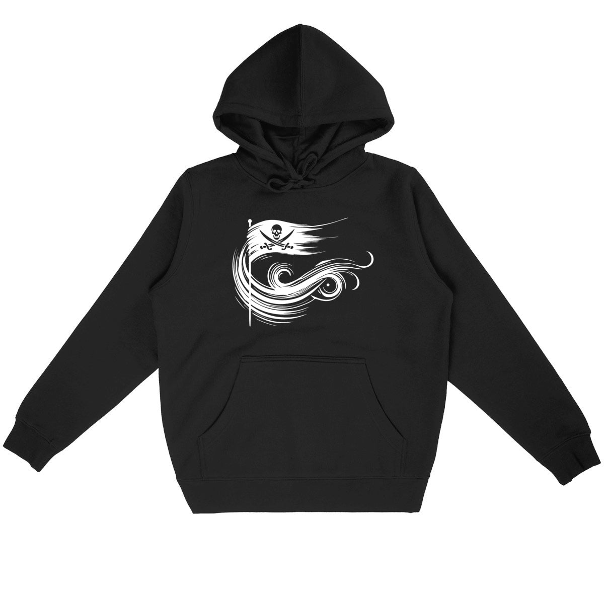 Sweat à capuche Unisexe Premium Liberté Pirate blanc