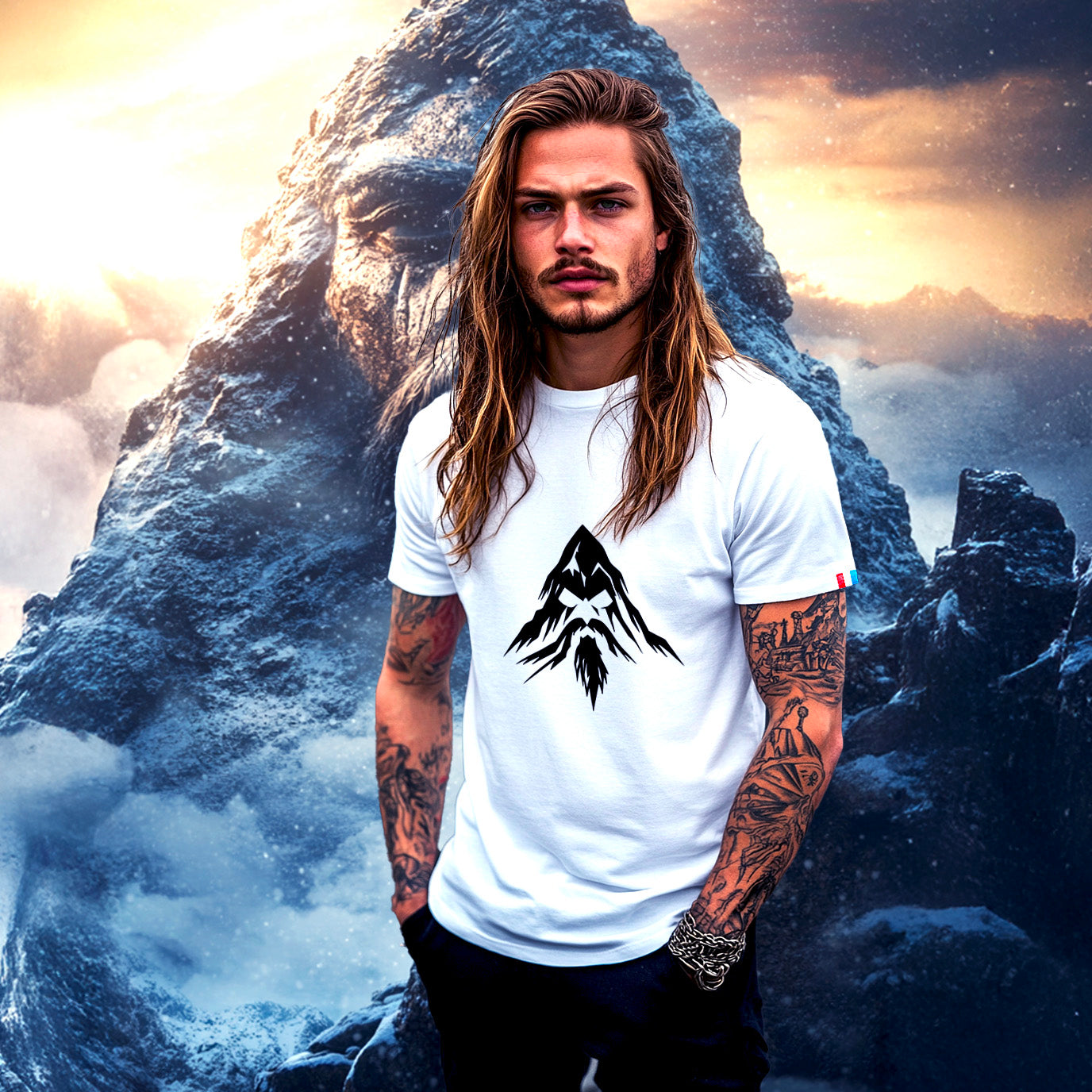 T-shirt Homme Made in France Montagne Des Ancêtres