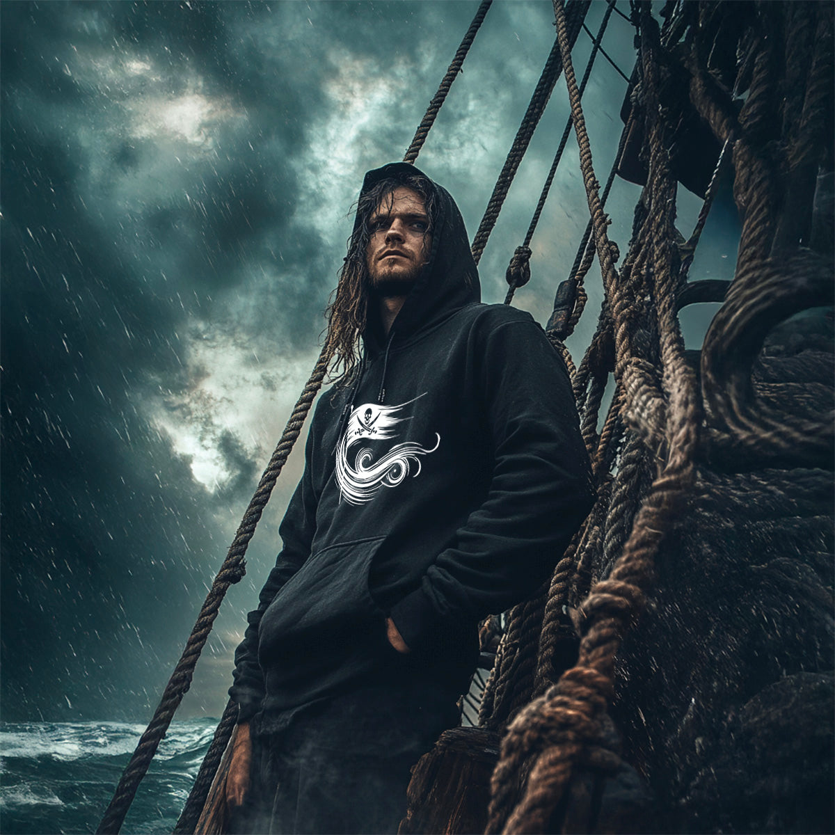 Sweat à capuche Unisexe Le Serment des Âmes Pirates