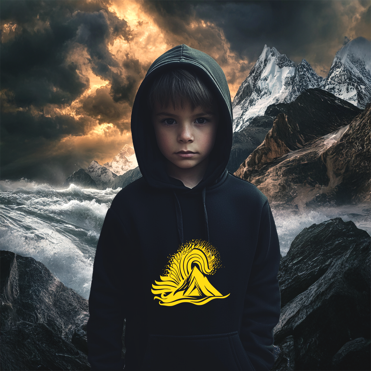 Sweat à capuche Enfant Les gardiens de l'Ultime Frontière