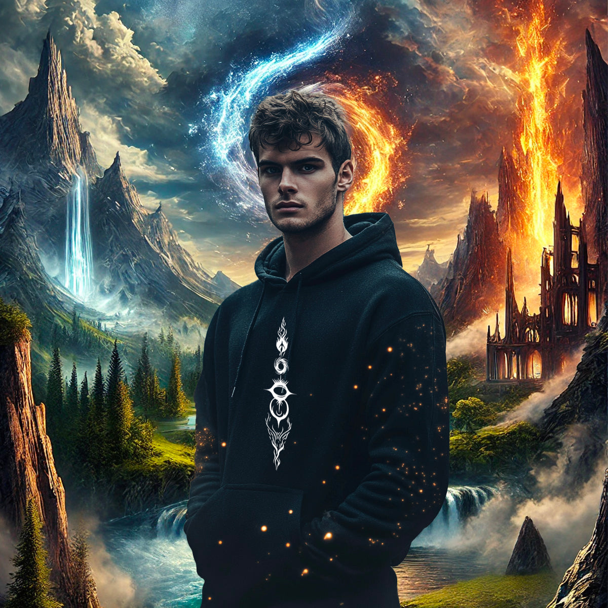 Sweat à capuche Unisexe L'Éveil Des Éléments