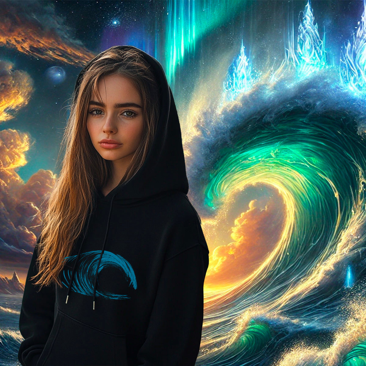 Sweat à capuche Unisexe Les Gardiens Des Océans Sauvages