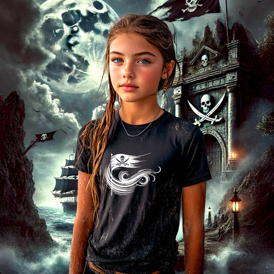 T-shirt Enfant Le Serment des Âmes Pirates blanc