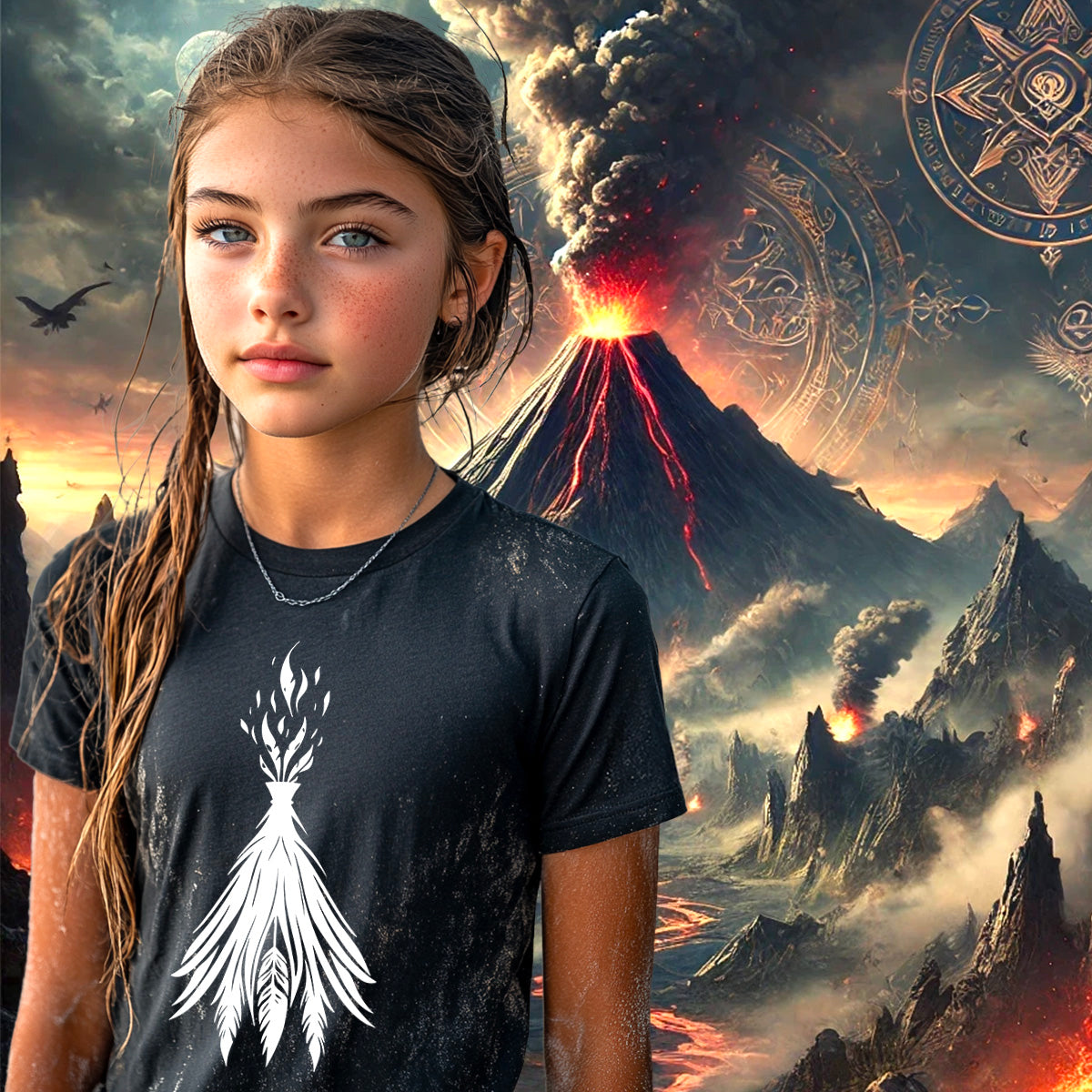 T-shirt Enfant Volcan Sacré