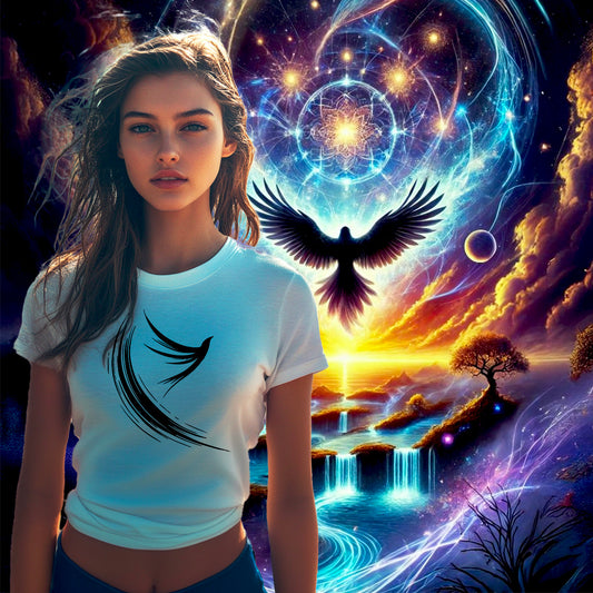 T-shirt Femme L’Envol des Âmes Libres. 100% coton en conversion biologique