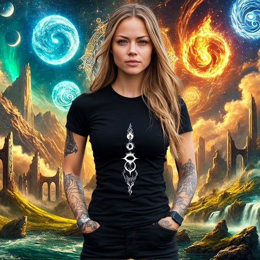 T-shirt Femme L'Éveil Des Éléments . 100% coton en conversion biologique