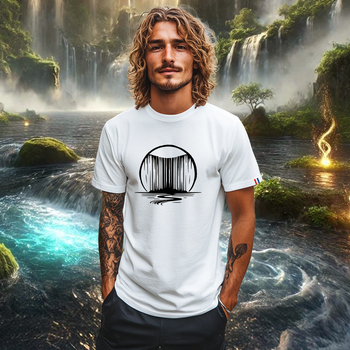 T-shirt Homme Made in France Cascade Éternelle