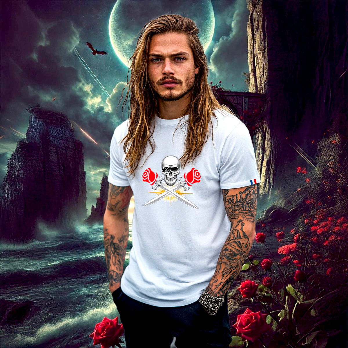 T-shirt Homme Made in France Les Gardiens Des Âmes Rebelles