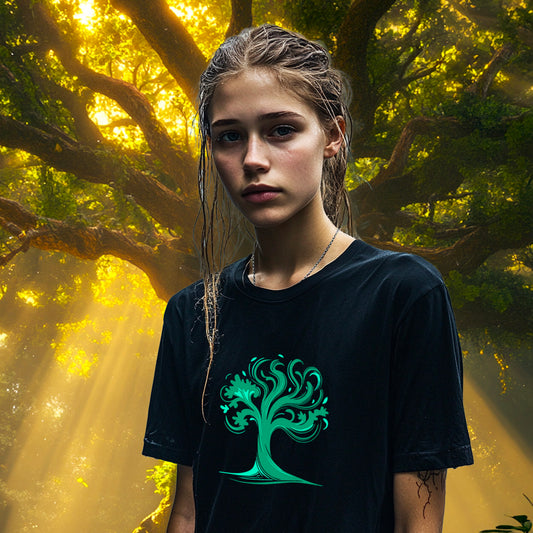 T-shirt Unisexe Force Tranquille. 100% coton en conversion biologique