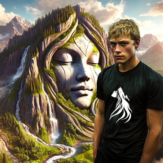 T-shirt Unisexe La Gardienne des Montagnes. 100% coton en conversion biologique