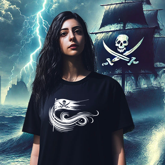 T-shirt Unisexe Le Serment des Âmes Pirates. 100% coton en conversion biologique