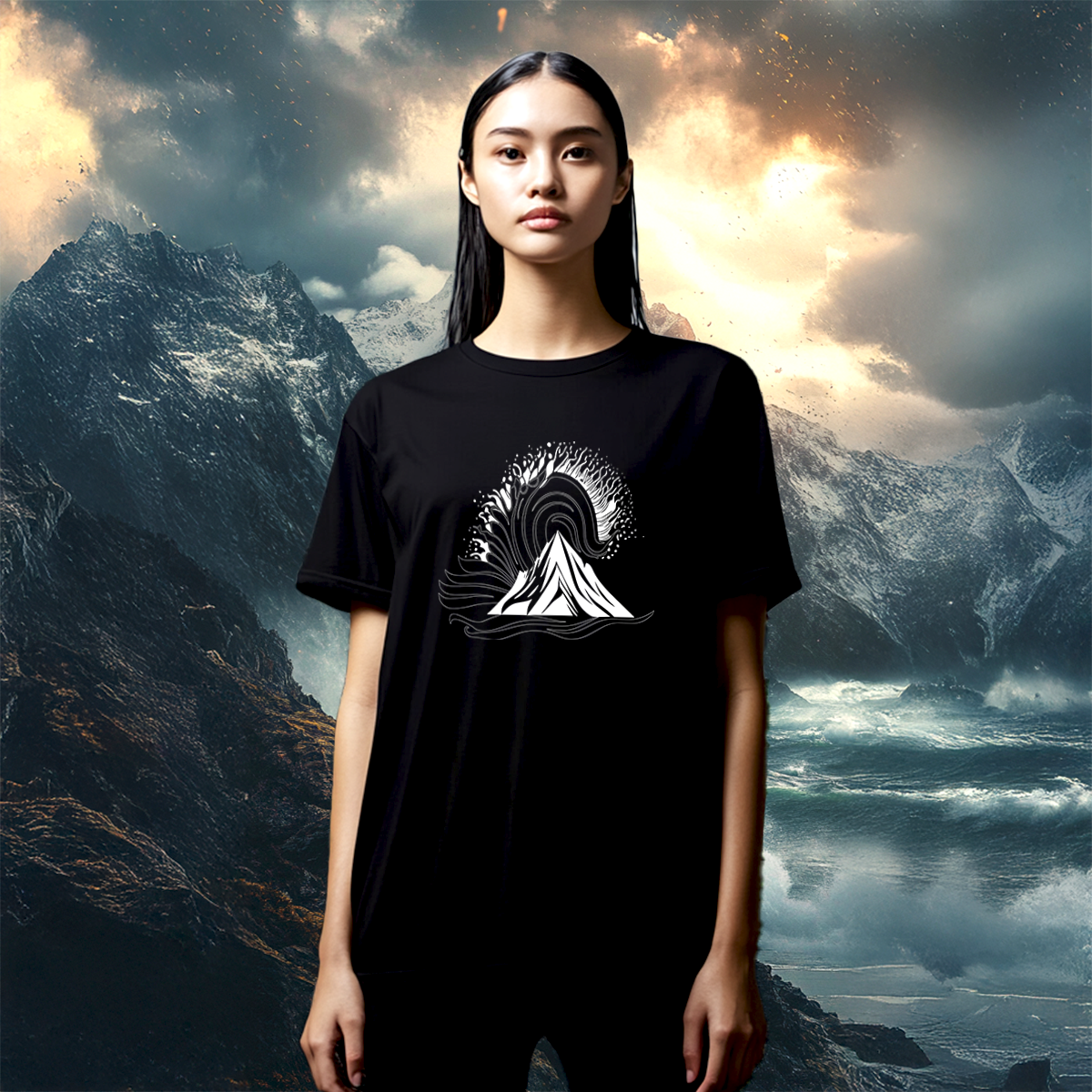 T-shirt Unisexe Les Gardiens de l’Ultime Frontière. 100% coton en conversion biologique